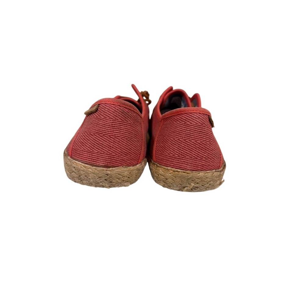 Ted Baker Men's Drilll3 Espadrille Lace-Up Red/Tan Size 10 - Picture 3 of 9